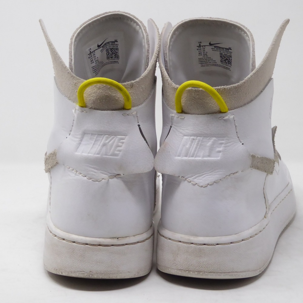 Nike Vandalised LX High Top Sneakers White Yellow Womens Size 8 BQ3610-100 - Picture 5 of 9
